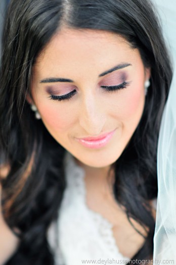 Michelle used a palette of soft mauve and plum tones to capture the romantic